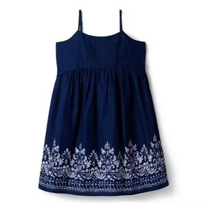 Janie and Jack Navy Border Print Sundress